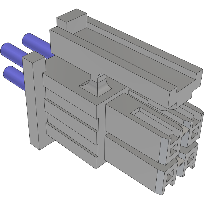 Samtec-MMSD-02-26-L-22.00-S-K Cable Assembly AC Power Cable Assembly 0.558m Power 4 POS SKT Crimp 26AWG