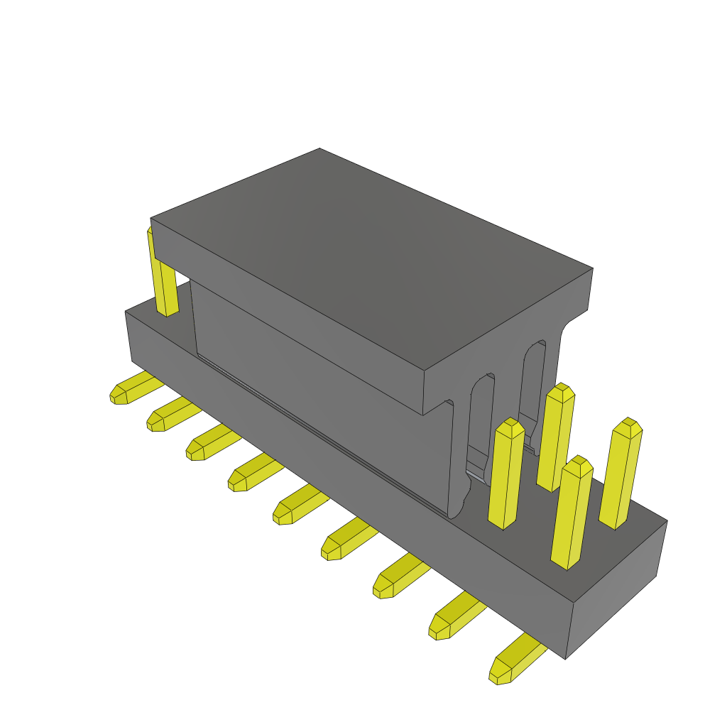 Samtec-TMMH-109-01-F-DV-M-TR 连接器插头及 PCB 插座 Conn Unshrouded Header HDR 18 POS 2mm Solder ST Top Entry SMD T/R