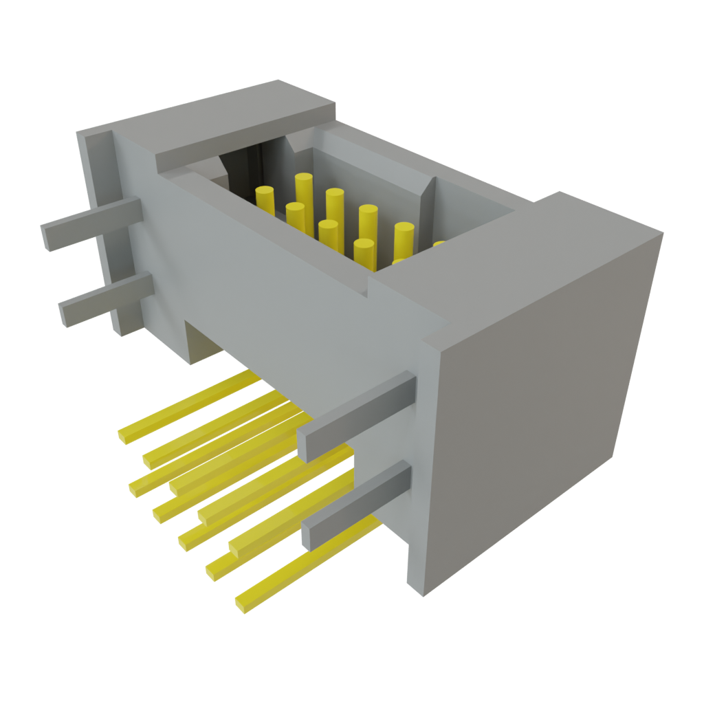 Samtec-TFM-105-01-H-D-RE1-WT Connector Headers and PCB Receptacles Conn Shrouded Header (4 Sides) HDR 10 POS 1.27mm Solder RA Side Entry Thru-Hole TIGER EYE™ Tube