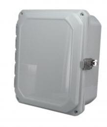Bud Industries-DPH-28710  Light Gray Polycarbonate Bracket Mount Heavy Duty NEMA 6P/IP68 Hinged Cover PC Enclosure