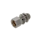 HUBER+SUHNER-34_BMA-SMA-50-2/1--_UE Connector RF Conn BMA-SMA Adapter 0Hz to 18GHz 50Ohm ST Panel Mount F/F Gold Single