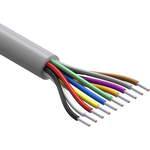 Tensility International-30-00536 Kabel, Mehrleiter Wire, 10C TS, 28 AWG, UL2464, 300V, 80C, 5.0 mm, VW-1, PVC, gray