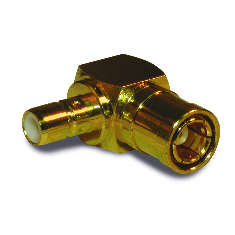 Amphenol RF-142248 Raccordement FR Conn SMB Adapter 0Hz to 4GHz 50Ohm RA PL/RCP Gold