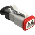 Conn Housing PL 2 POS Crimp ST Cable Mount White