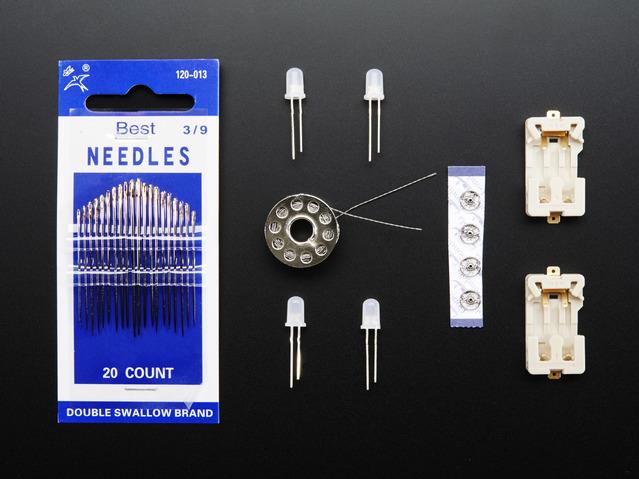 Adafruit Industries-1285 杂项产品 Adafruit Beginner LED Sewing Kit