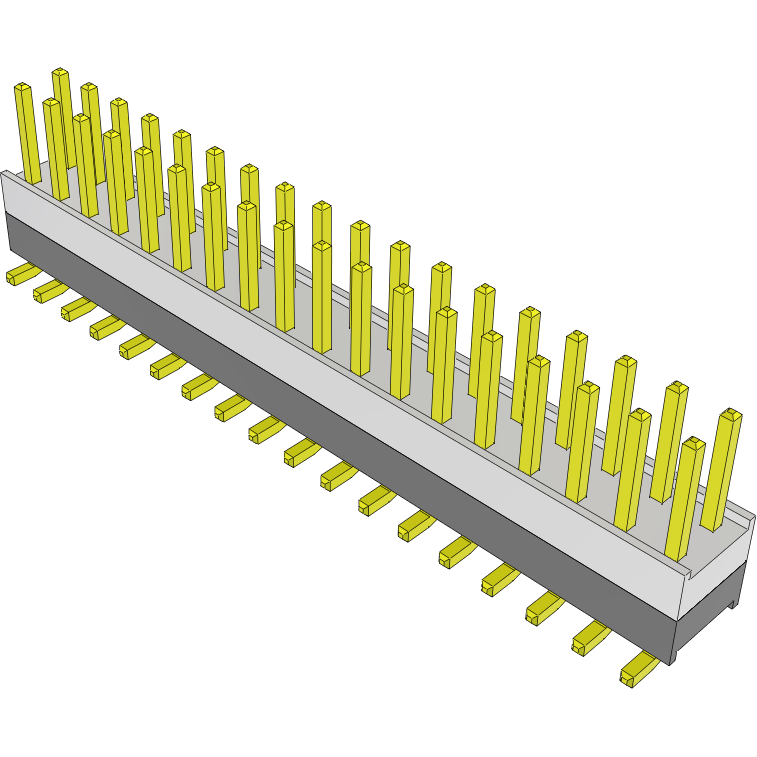 Samtec-HW-18-08-G-D-250-SM-LC Embases de raccordement et réceptacles PCB Conn Board Stacker HDR 36 POS 2.54mm Solder ST Top Entry SMD Tube
