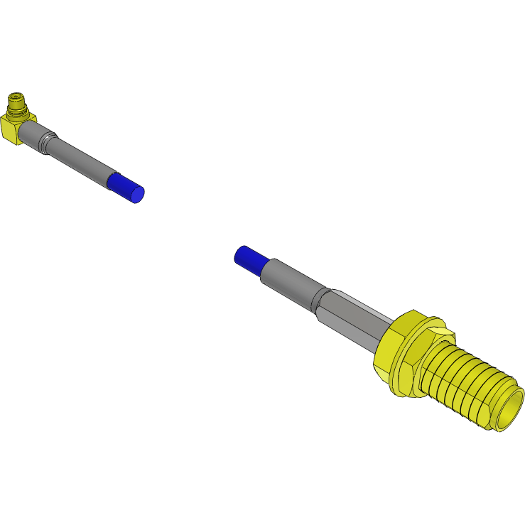 Samtec-RF316-03RP1-01BJ1-0100 Kabelbaugruppen Koaxial Cable Assembly Coaxial 0.1m 26AWG MMCX to SMA PL-RCP Solutionator Bag