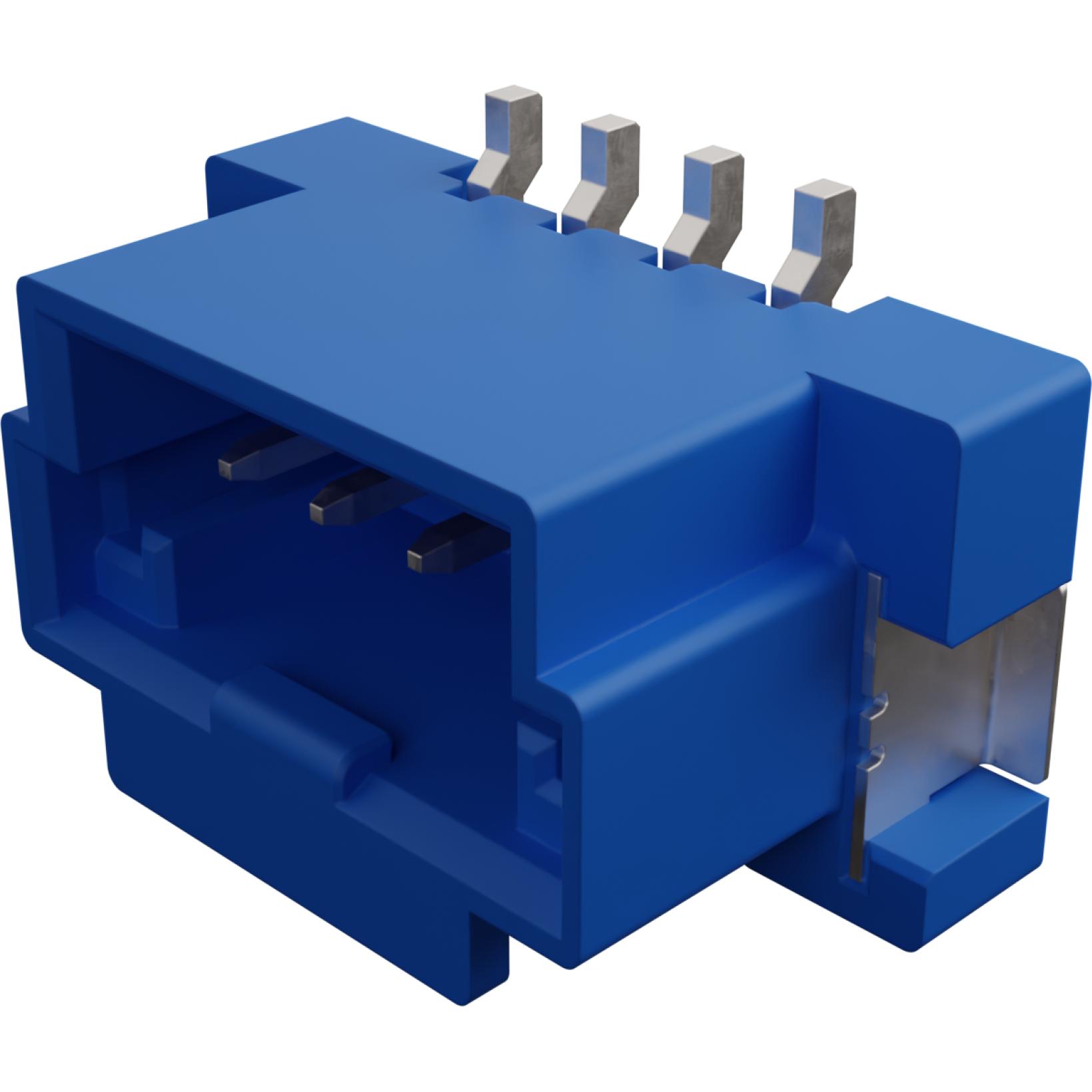 Molex-5600200423 连接器插头及 PCB 插座 Conn Shrouded Header (4 Sides) HDR 4 POS 2mm Solder ST Top Entry SMD DuraClik T/R