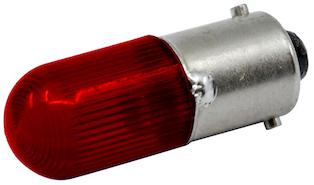 Visual Communications-1819LS-R-CR LED-Module LED Lamp T-3 1/4 Bayonet Red 28AC/DC