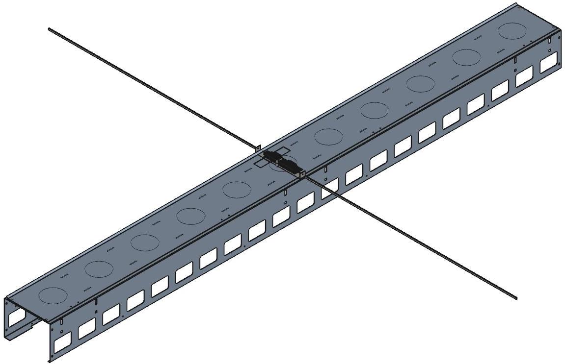 Hammond Manufacturing-RRCM848UD null Vertical Rack Cable Manager With Door, Black, 8.09In Length, 89In Depth, 5.63In Height