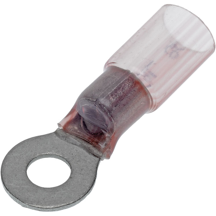 Molex-19164-0080 Terminales del conductor Ring Tongue Terminal 8AWG Copper Alloy Red 40.6mm Electro Tin Perma-Seal™ Carton