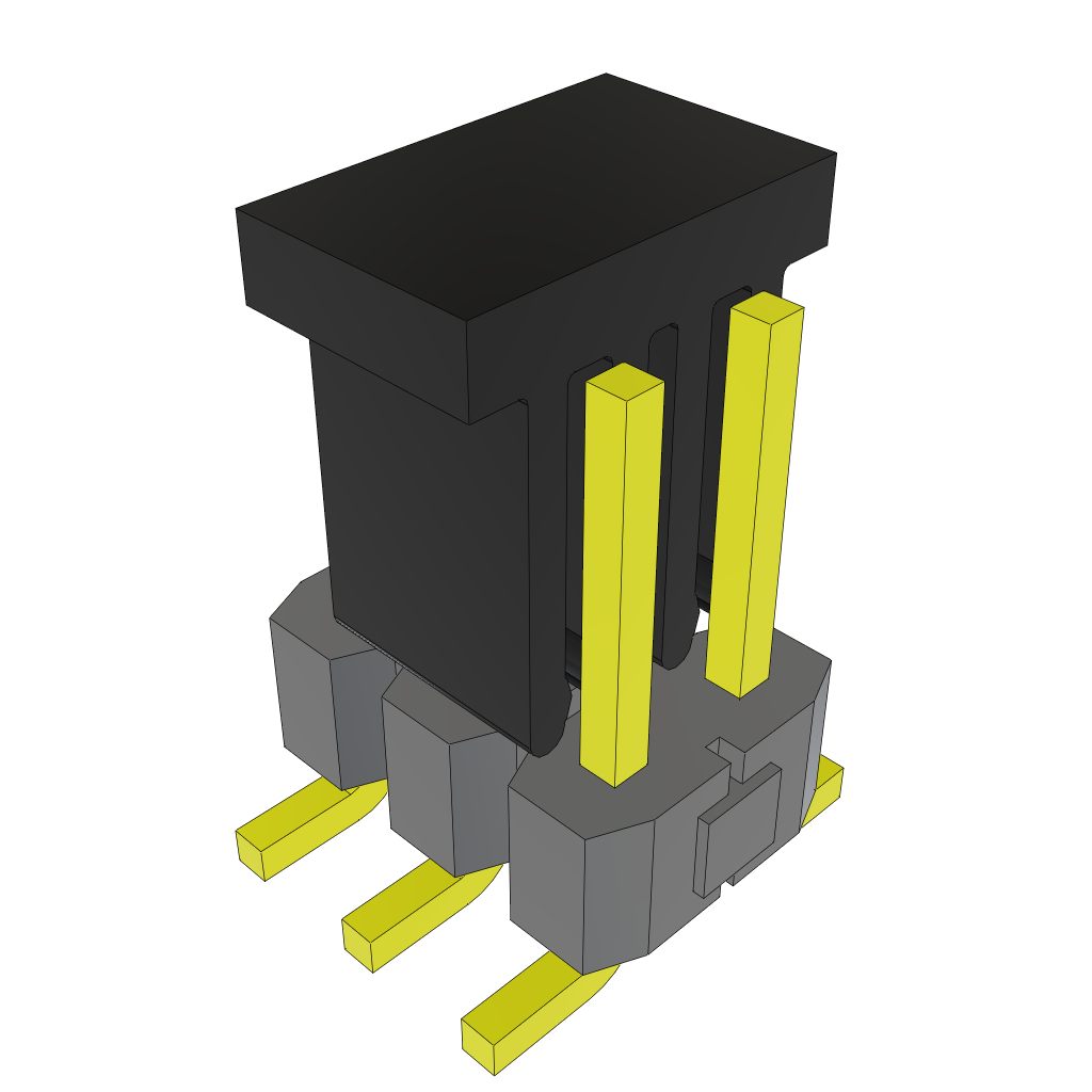 Samtec-TSM-103-01-L-DV-P-TR Cabezales del conector y receptáculos PCB Conn Unshrouded Header HDR 6 POS 2.54mm Solder ST Top Entry SMD T/R