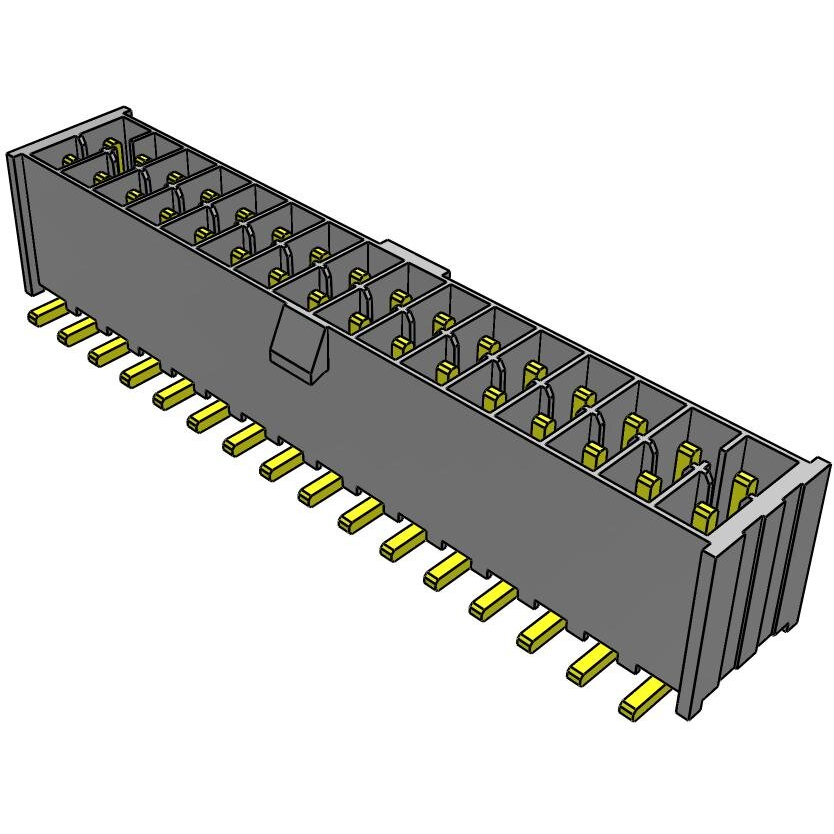Samtec-IPL1-116-02-S-D-K Embases de raccordement et réceptacles PCB Conn Wire to Board HDR 32 POS 2.54mm Solder ST Top Entry SMD Mini Mate® Tube