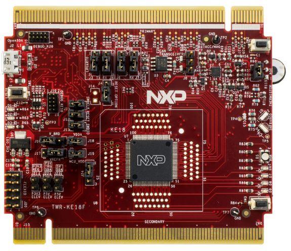 NXP Semiconductors-TWR-KE18F Placas y kits de desarrollo del sistema integrado MKE18F512VLL16 Microcontroller Development Board 168MHz CPU 64KB RAM 512KB Flash