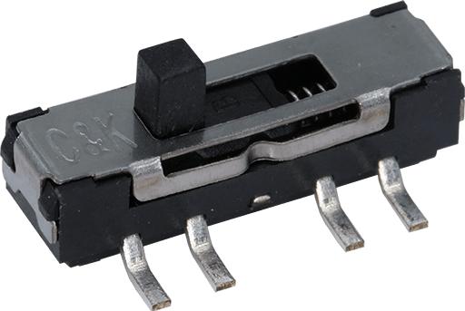 C&K-JS102011JCBN Schiebeschalter Switch Slide ON ON SPDT Top Slide 0.1A 30VDC J-Lead SMD T/R