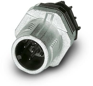 PHOENIX CONTACT-SACC-DSIV-MS-5CON-L180 SCO THR Sensor Accessories Sensor/actuator flush-type plug, 5-pos., M12 SPEEDCON, A-coded, rear/screw mounting with M12 thread, with straight THR solder connection