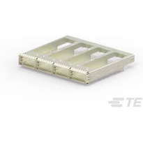 TE Connectivity-2289496-2 Accesorios del conector Connector Accessories SFP Cage Assembly Right Angle Copper Alloy Nickel Tray
