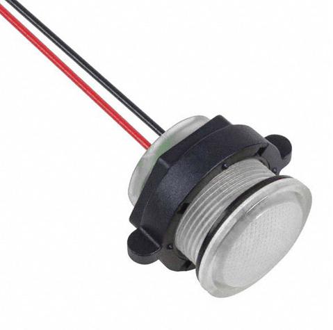 Visual Communications-CNX722C900FVW Panel Mount Indicators Panel Mount Indicator Round 22mm LED FV Wire White MS