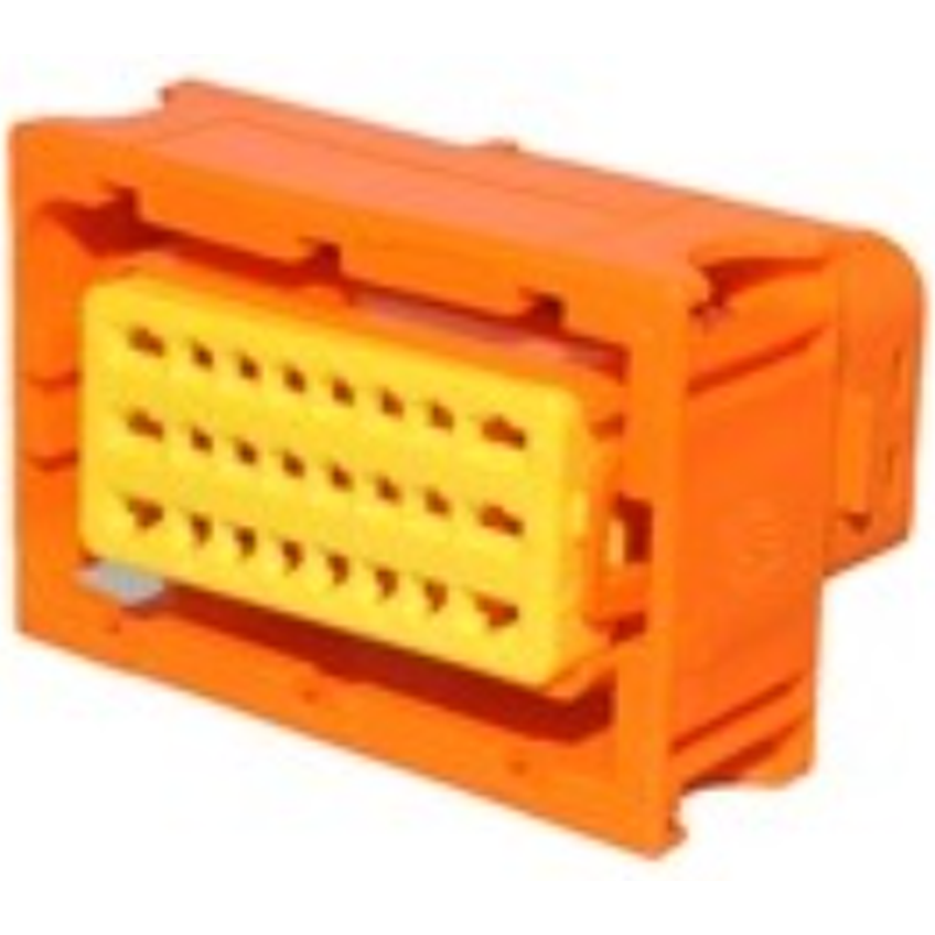 Aptiv-33403923 Connector Discrete Wire Housing 24 Way F SICMA-3 1.5 2.8 Sealed Connector Orange