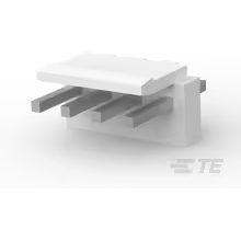 TE Connectivity-1744429-4 Cabezales del conector y receptáculos PCB Conn Wire to Board HDR 4Power POS 3.96mm Solder ST Thru-Hole Bag