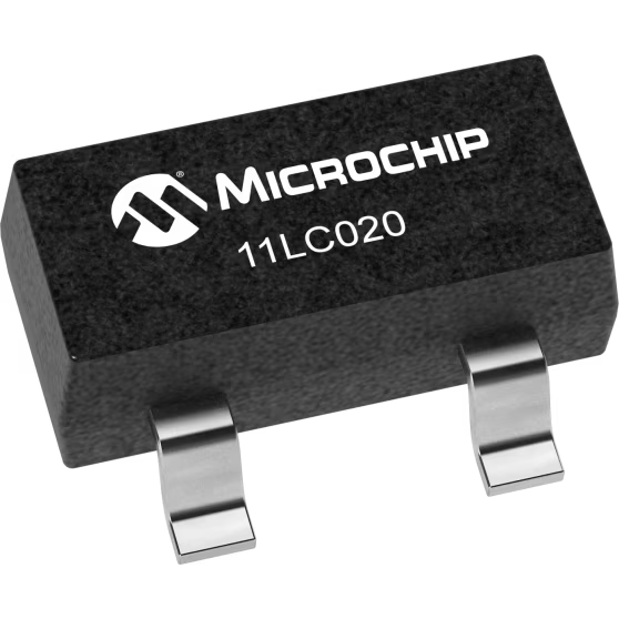Microchip Technology-11LC020T-I/TT EEPROM EEPROM UNI/O Serial 2K-bit 256 x 8 3.3V/5V 3-Pin SOT-23 T/R