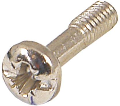 Schroff GmbH-21100748 null Collar Screw, Cross Recess/Slotted (M2.5x11), Steel Nickel-Plated