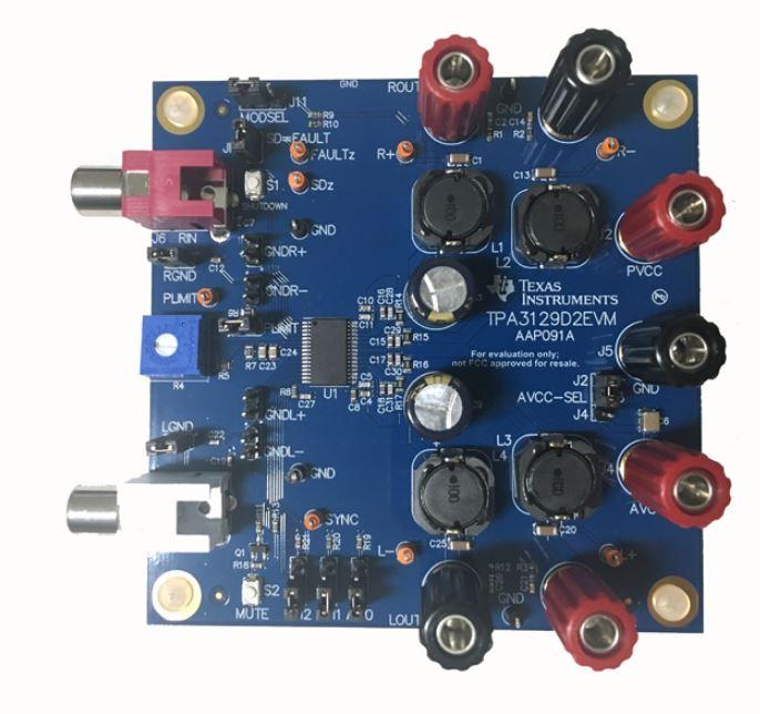 Texas Instruments-TPA3129D2EVM Integrierte Verstärkerschaltung, Entwicklungsplatinen und -kits TPA3129D2 Audio Amplifier Evaluation Board