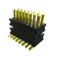 Samtec-AW-08-03-G-D-200-075-P-FR Steckverbinderleisten und Leiterplattenbuchsen Conn Board Stacker HDR 16 POS 0.8mm Solder ST SMD T/R