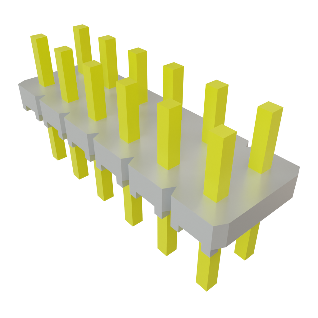 Samtec-TLW-106-06-T-D Piastre connettori e prese PCB Conn Unshrouded Header HDR 12 POS 2.54mm Solder ST Top Entry Thru-Hole Bulk