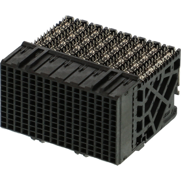 Molex-761601026 Blackplane del conector Conn Daughter Card RCP 192 POS 1.9mm Press Fit RA Thru-Hole Impact™ Tray