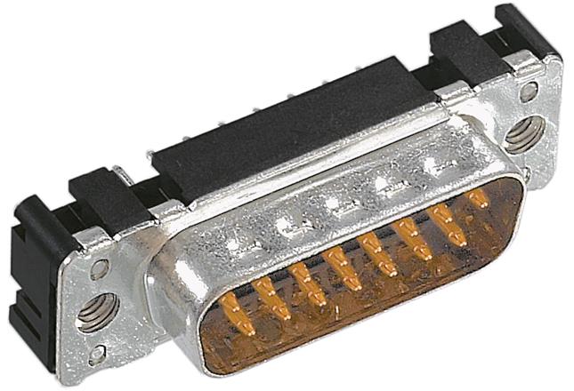 HARTING-09651216701 Steckverbinder, D-Sub Conn D-Sub M 9 POS 1.37mm Solder ST Thru-Hole 9 Terminal 1 Port
