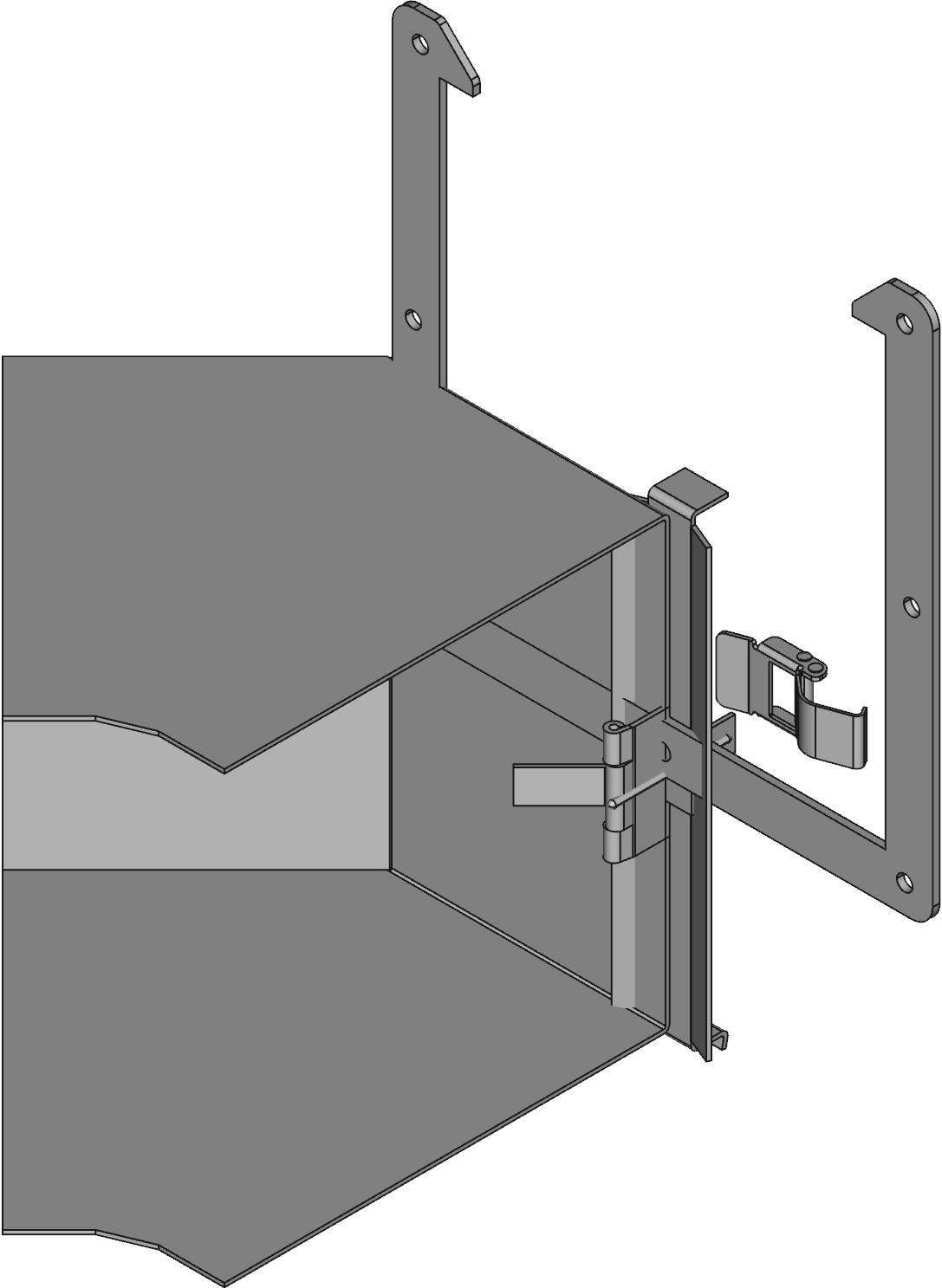Hammond Manufacturing-1485E4P Verdrahtungskanäle Wireway Solid Wall Square Screw Steel Gray