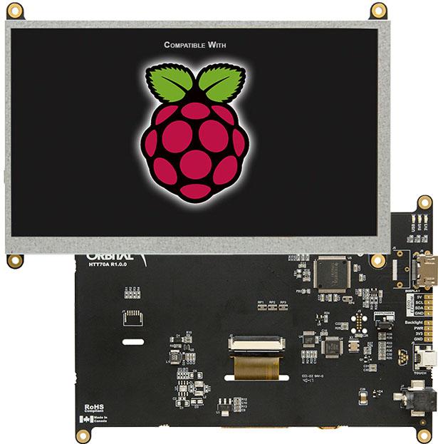 Matrix Orbital-HTT70ATPNBLMB0H5CHV5 TFT 模块 7in TFT WVGA 800x480Pixels HDMI 520cd/m2 0°C to 70°C