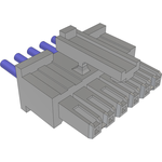 Samtec-MMSS-06-24-L-12.00-S-K Cable Assembly AC Power Cable Assembly 0.304m Power 6 POS SKT Crimp 24AWG