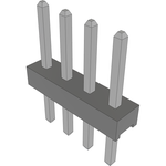 Conn Unshrouded Header HDR 4 POS 2mm Solder ST Top Entry Thru-Hole Bulk