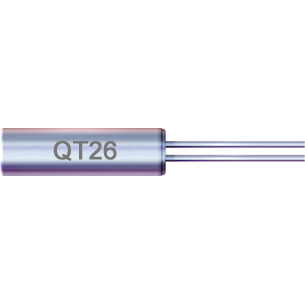TXC Corporation-QT26-32.768KHZB-B Cristales Crystal 0.032768MHz ±5ppm (Tol) 6pF FUND 35000Ohm 2-Pin DIP Thru-Hole Bulk