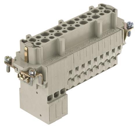 HARTING-09330242728 Steckverbinder, rechteckig Han ESS 24 Pos. F Insert Cage Clamp Term