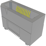 Conn High Speed Socket Strip SKT 20 POS 0.5mm Solder ST Top Entry SMD Edge Rate® T/R