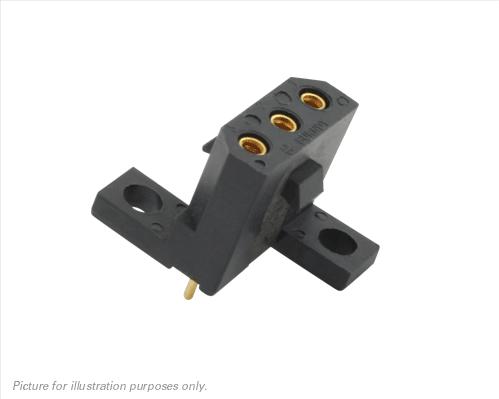 SOURIAU-SMS3RE3TR29 Steckverbinder, rechteckig Conn Rectangular SKT 3 POS Solder ST Thru-Hole