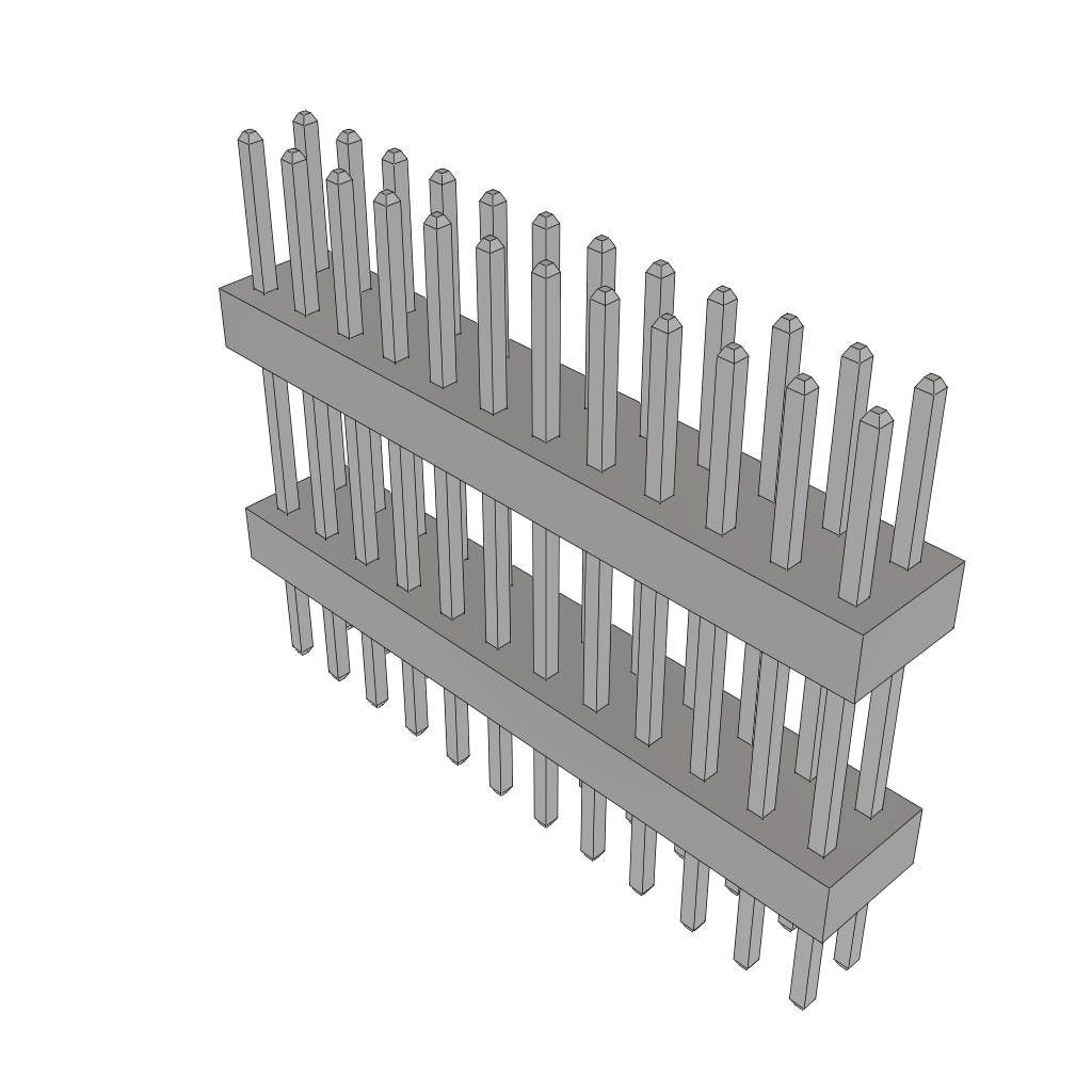 Samtec-TW-12-07-T-D-395-160 连接器插头及 PCB 插座 Conn Board Stacker HDR 24 POS 2mm Solder ST Top Entry Thru-Hole Bulk