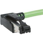 Cable Assembly Round Copper Cable 1.5m 22AWG RJ-45 4 POS M Crimp