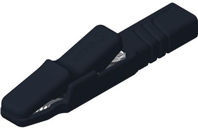 SKS Kontakttechnik-AK 2 S BLACK Équipement de test de raccordement électronique AK 2 S BLACK Test Clips, Leads & Probes - End Connector Alligator Clip 1 POS Screw Cable Mount 1 Port - Arrow.com