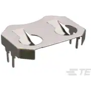 TE Connectivity-BAT-HLD-001-THM 电池触点、电池夹和电池盒 Battery Holder 1 Cells Phosphor Bronze Bulk