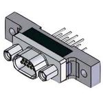 Conn Micro-D SKT 15 POS 1.37mm Solder RA Thru-Hole 15 Terminal 1 Port