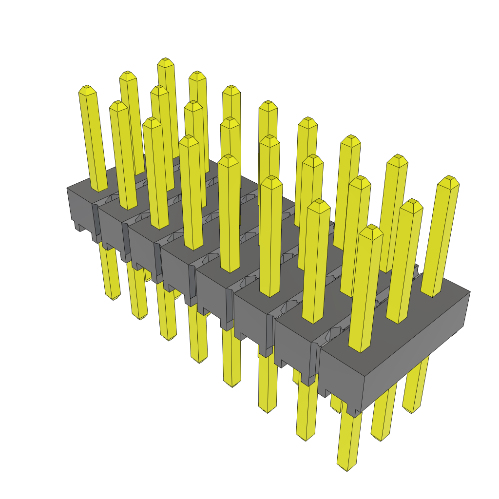 Samtec-HTSW-108-08-G-T Steckverbinderleisten und Leiterplattenbuchsen Conn Unshrouded Header HDR 24 POS 2.54mm Solder ST Top Entry Thru-Hole Bulk