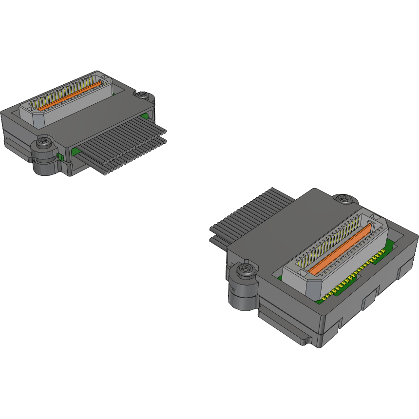 Samtec-EQCD-020-23.62-TTR-TTR-1 Kabelbaugruppen Koaxial 0.80 mm Q Strip Coaxial Cable Assembly