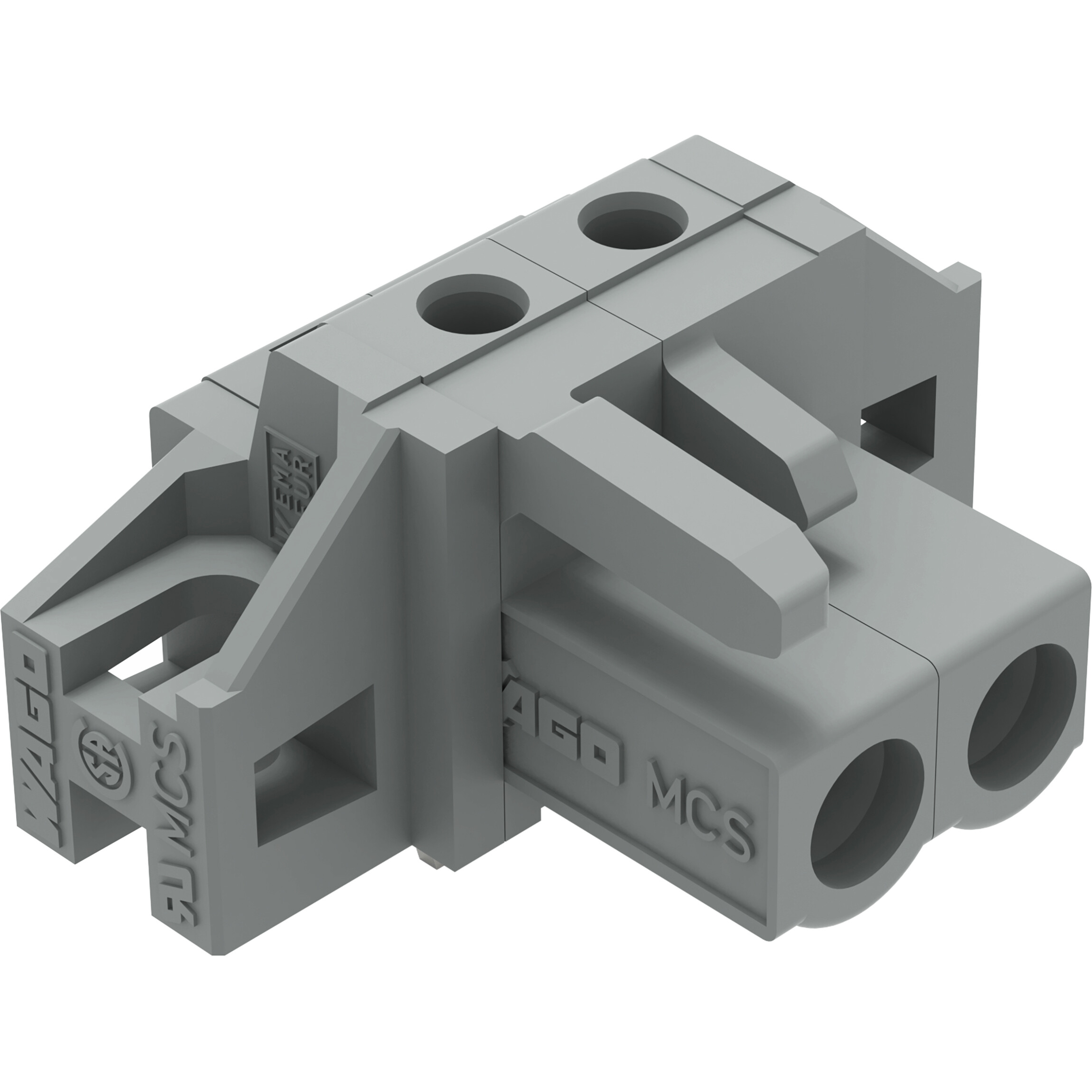 WAGO-232-232/031-000 Steckverbinderleisten und Leiterplattenbuchsen Conn Wire to Board F 2 POS 5mm Solder RA Side Entry Thru-Hole Box