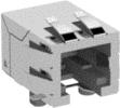 TE Connectivity-133719-E Connector Telephone and Telecom Conn RJ-11 F 6 POS 1.27mm Solder RA SMD 6 Terminal 1 Port Cat 3/Cat 4