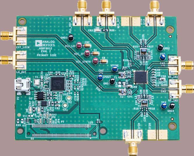 Analog Devices-ADRF6614-EVALZ  ADRF6614 Up-Down Converter and Mixer Evaluation Board