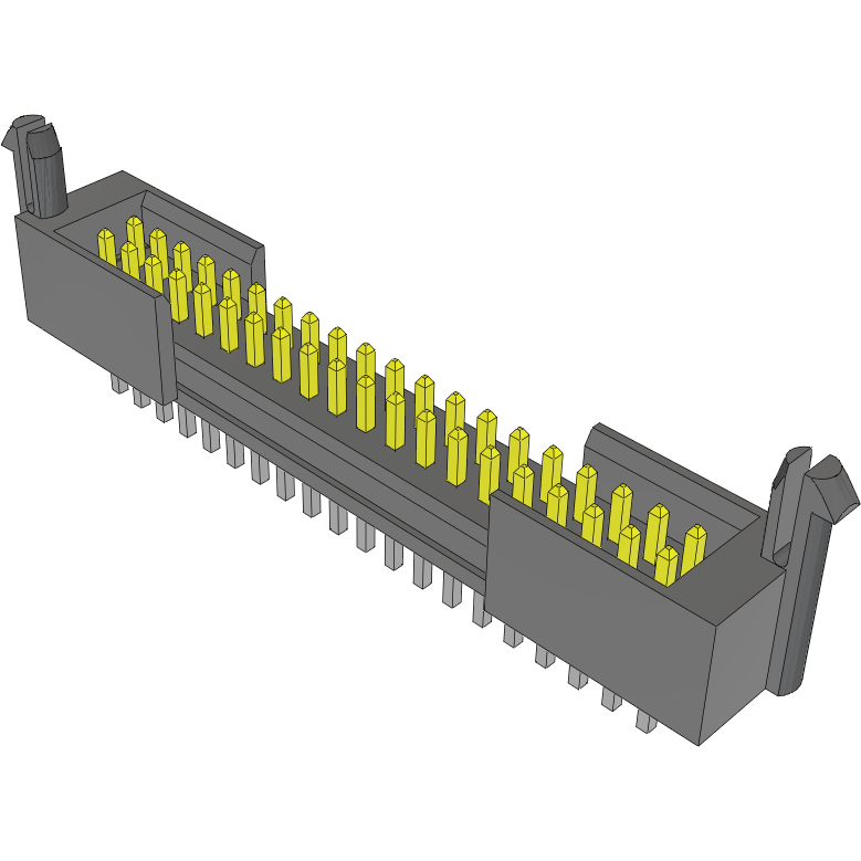 Samtec-FTSH-120-02-L-D-EL 连接器插头及 PCB 插座 Conn Shrouded Header (4 Sides) HDR 40 POS 1.27mm Solder ST Top Entry Thru-Hole Tube